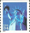 [Statue of Liberty - Fluorescent Coil Stamp, type DNQ6]