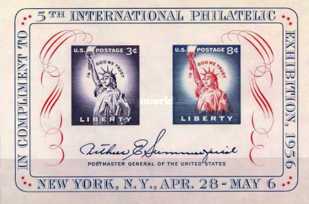 [Fifth International Philatelic Exhibition - Statue of liberty, type ]