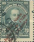 [Opening of Quito-Cayambe Railway - Stamps of 1920 Overprinted "Frril. Norte/Julio 8 de 1928 Est. Cayambe" in Red & Surcharged, type GC]