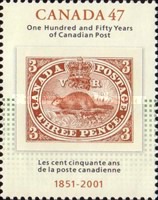 [The 150th Anniversary of the Canadian Postal Service, type BTQ]