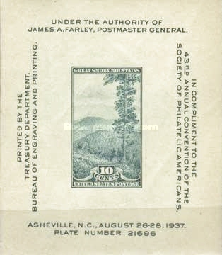 [Society of Philatelic Americans - Asheville, North Carolina, type XKF]