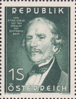 [The 150th Anniversary of the Birth of Karl Ritter von Ghega, 1802-60, type SI]