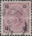 [Emperor Franz Josef I, 1830-1916 - Granite Paper. Numerals in Black, type N6]