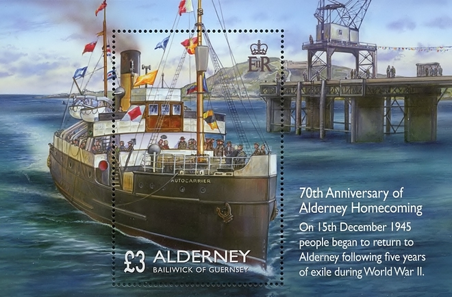 [The 70th Anniversary of Alderney Homecoming, type ]