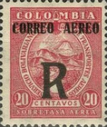 [Airmail - Stamp Registered Item - Previous Issue Overprinted "R", type JE]