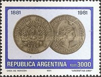 [The 100th Anniversary of the First Argentine Coins, type AVP]