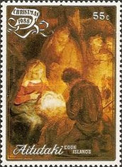 [Christmas - Paintings by Rembrandt, type NW]