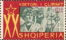 [The 20th Anniversary of Albania's Liberation, type RD]