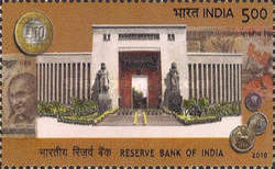 [The 75th Anniversary of the Reserve Bank of India, type CVH]