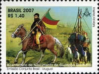[Joint Issue with Uruguay - The 200th Anniversary of the Birth of Guiseppe Garibaldi, type EAY]