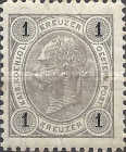 [Emperor Franz Josef I, 1830-1916 - Granite Paper. Numerals in Black, type N]