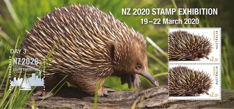 [The New Zealand 2020 Stamp Exhibition - The Echidna, type YTK3]