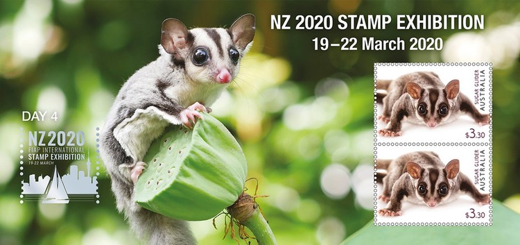 [The New Zealand 2020 Stamp Exhibition - The Sugar Glider, type YTK4]