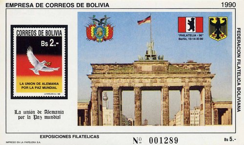[Unification of Germany - International Stamp Exhibition "PHILATELIA '90" - Berlin, type ]