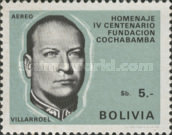 [Airmail - The 400th Anniversary of the Cochabamba, President G. Villarroel, type NB3]