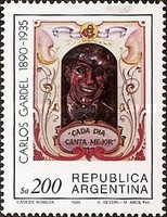 [The 50th Anniversary of the Death of Carlos Gardel, Entertainer, type BDJ]