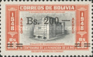 [Airmail - Currency Revaluation - Founding of La Paz stamps of 1951 Surcharged, type FT3]