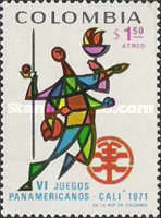 [Airmail - The 6th Pan-American Games, Cali, type AHY]