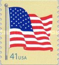 [American Flag - Self-Adhesive Coil Stamps, type FBK10]