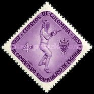 [The 3rd South American Fencing Championships, type XXI]