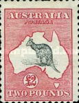 [Definitive Issues - Kangaroo and Map, type A14]