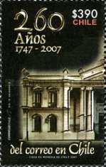 [The 260th Anniversary of Chilean Post, type BVA]