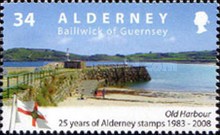 [The 25th Anniversary of the First Alderney Stamp, type LT]
