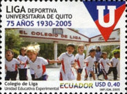 [The 75th Anniversary of Liga Deportiva Universitaria Football Club, Quito, type DBA]