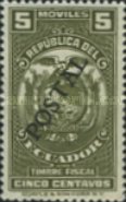 [Fiscal Stamps inscribed "MOVILES" at top Overprinted "POSTAL" or Surcharged also, type KY]