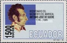 [The 200th Anniversary of the Birth of Marshal Antonio Jose de Sucre, 1795-1830, type CGB]