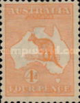 [Definitive Issues - Kangaroo and Map, type A5]