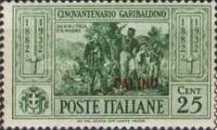 [Italian Occupation- Italian Postage Stamps No. 360-369 Overprinted "CALINO", type M]