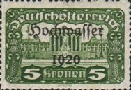 [Overprinted "Hochwasser 1920", type BG16]