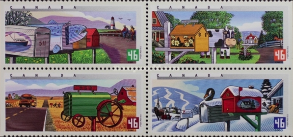 [Traditional Rural Mailboxes, Imperforated Left or Right, type ]