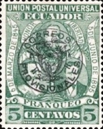 [Provisional Stamps of 1896 Overprinted with Coat of Arms and "CORREOS PROVISIONALES", type AJ2]
