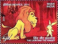 [International Stamp Exhibition INDIPEX 2011, New Delhi - Personalized Stamps, Panchtantra Tales, type BLV1]