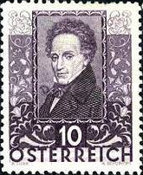 [Charity Stamps - Austrian Poets, type DF]