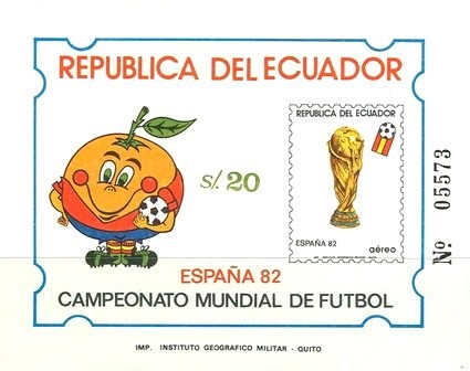 [Airmail - Football World Cup - Spain 1982, type XYQ]