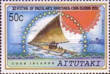 [The 6th Anniversary of the Festival of Pacific Arts, Rarotonga - Sailing Canoes, type PJ]