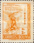 [Airmail - The 73rd Anniversary of the Death of Abaroa, Patriot, type HK7]