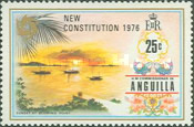 [Overprinted "NEW CONSTITUTION, 1976", type DX1]