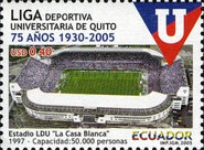 [The 75th Anniversary of Liga Deportiva Universitaria Football Club, Quito, type DAZ]