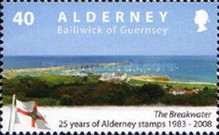 [The 25th Anniversary of the First Alderney Stamp, type LU]