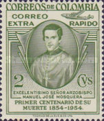 [Airmail - Stamps for Domestic Airmail and 100th Anniversary of the Death of Archbishop Manuel Jose Mosquera, 1800-1853, type UZ]
