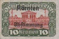 [Overprinted "Kärnten Abstimmung" - Referendum in Carinthia, type BF5]