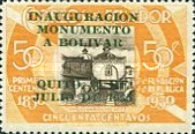 [Unveiling of Bolivar Monument, Quito - Overprinted "INAUGURACION MONUMENTO A BOLIVAR QUITO, 24 DE JULIO DE 1935" or Surcharged also - On 1930 Independence Issue, type JB]