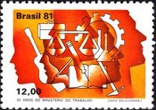 [The 50th Anniversary of the Ministry of Labour, type BRM]