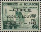[Airmail - Visits of Presidents of Bolivia, Paraguay and Venezuela to Ecuador - Overprinted "AEREO LOOR A BOLIVIA JUNIO 11 - 1943", type QK]