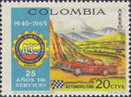 [Airmail - The 25th Anniversary of Colombian Automobile Club, type AEB]