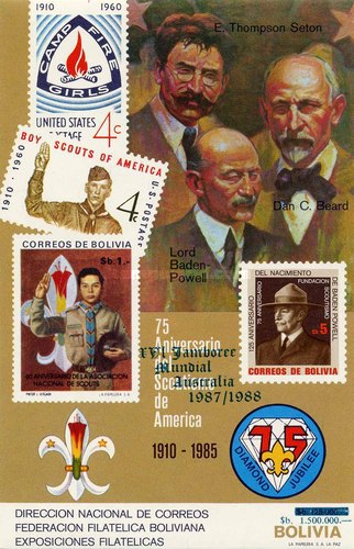 [World Jamboree Australia 1987-1988 - Overprint on Stamp of 1985, type ZAN1]
